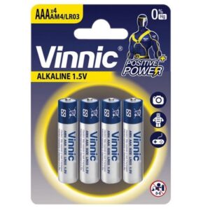 LR03 VINNIC AAA 1.5V ALKALINE (SET 4 TMX)