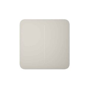 AJAX SOLOBUTTON OYSTER 2-GANG