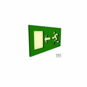 3D ΠΙΝΑΚΙΔΑ EXIT LEFT