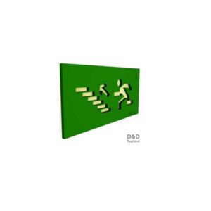 3D ΠΙΝΑΚΙΔΑ EXIT UP STAIRS LEFT