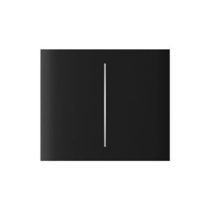 AJAX CENTERBUTTON BLACK 2-GANG VERTICAL