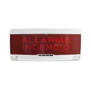 HONEYWELL PAN1-PLUS-W-SP SIGN BOARD FUEGO/FOGO WHITE EN54.3/23