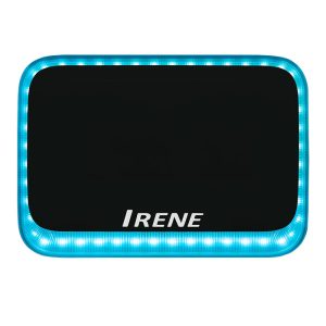 IRENE HORIZONTAL BLACK BODY/CYAN LED OUTDOOR SIREN
