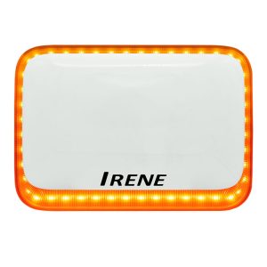 IRENE HORIZONTAL WHITE BODY/ORANGE LED OUTDOOR SIREN