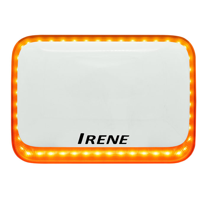 IRENE HORIZONTAL WHITE BODY/ORANGE LED OUTDOOR SIREN