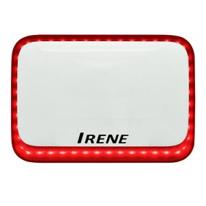 IRENE HORIZONTAL WHITE BODY/RED LED OUTDOOR SIREN