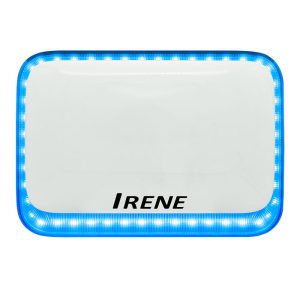IRENE HORIZONTAL WHITE BODY/BLUE LED OUTDOOR SIREN