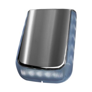 IRENE VERTICAL CHROME BODY/GREY LED OUTDOOR SIREN