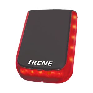 IRENE VERTICAL GREY BODY/RED LED OUTDOOR SIREN