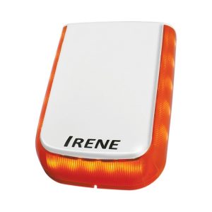IRENE VERTICAL WHITE BODY/ORANGE LED OUTDOOR SIREN