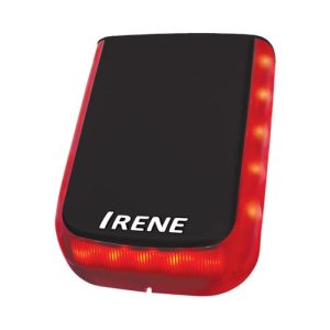 IRENE VERTICAL WIRELESS READY BLACK BODY/RED LED OUTDOOR SIREN